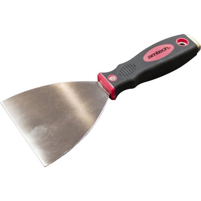 Amtech Scraper With Soft Grip Handle - 100mm 4 In Black