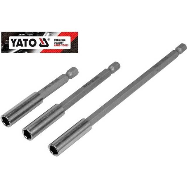YATO YT-04699, magnetic bit holders set 3pcs, 75, 100 and 150mm long, hex shank
