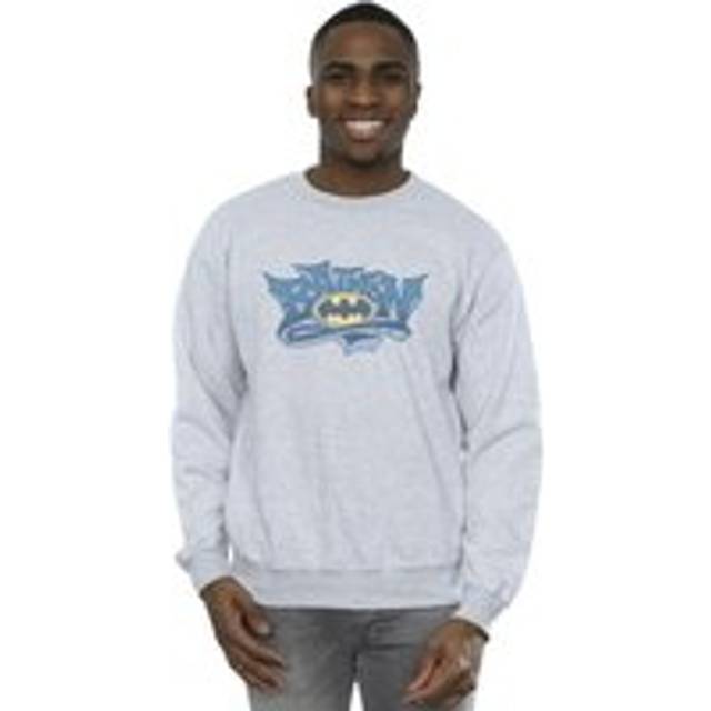 Batman Graffiti Logo Sweatshirt - Grey - XL