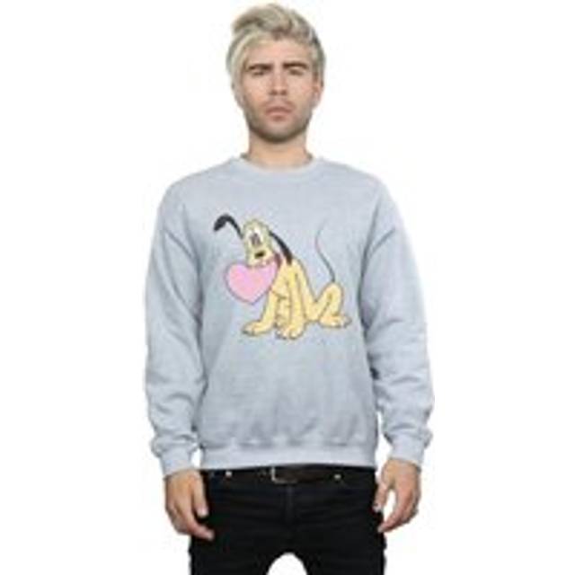 Pluto Love Heart Sweatshirt - Grey - XXL