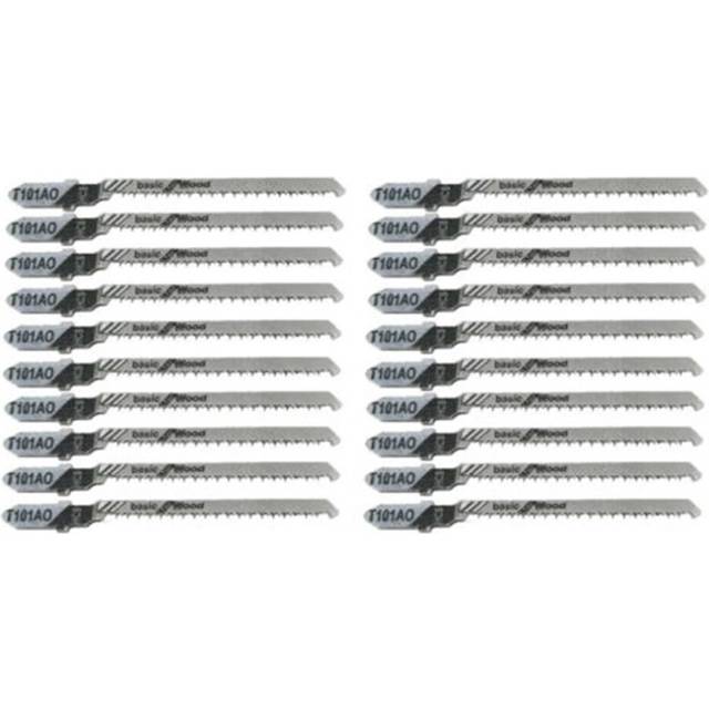 20Pcs Reciprocating Blade T101AO T- Multi Jig Saw Blades for Wood Plastic Cutting Disc