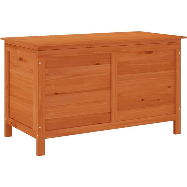 vidaXL Garden Storage Box 99x49.5x58.5 cm Solid Wood Fir - Brown