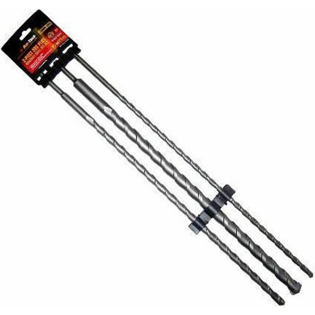 450mm SDS Drill Bit 3 Piece Set - Masonry Long Plus 3pc Reach Brick Concrete -  sds drill 450mm masonry set bit long plus 3pc reach brick concrete