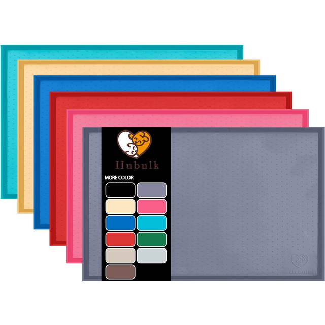 Dog Feeding Mat,100% Waterproof BPA Free Silicone Pet Food and Water Bowl Placemat,Dishwasher, High Raised Edge to