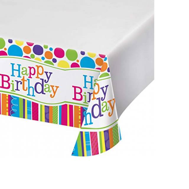 Creative Party Bright And Bold Happy Birthday Party Table Cover