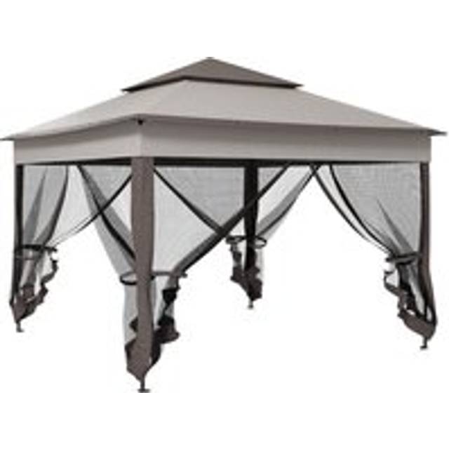 Outsunny Garden Folding Tent Heavy Duty Pop Up Gazebo for Party | TJ Hughes