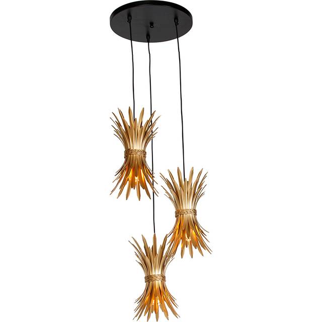 Art Deco Pendant Light Gold 3-Light - Wesley