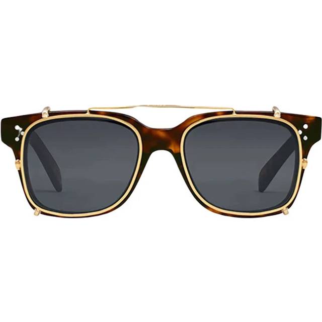 Celine Smoke Clip On Square Mens Sunglasses CL40268U/CL 52A 50 (OS)
