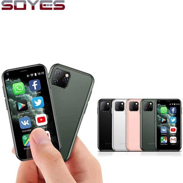 SOYES XS11 small smart phone 2.5 inch Android 6.0 Quad Core  1GB RAM 8GB ROM 1000mAh  Dual SIM 3G mobile phone pink