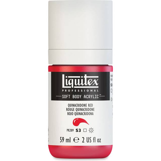 Liquitex Soft Body Acrylic 237ml - Cadmium-Free Red Medium Series 5 - Cadmium-Free Red Medium - Series 5