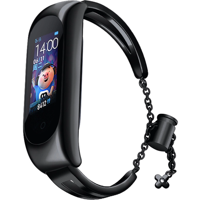 Xiaomi Mi Band 6/5/4/3 Armband i metall - Svart