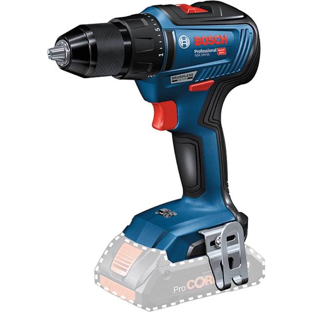 Skruvdragare/borr Bosch GSR 18V-55; 18 V (utan batteri och laddare)