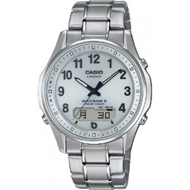 Casio Lineage Watch (Official Japanese Product) LCW-M100TSE-7AJF Men's Silver Solar Radio-Controlled Watch