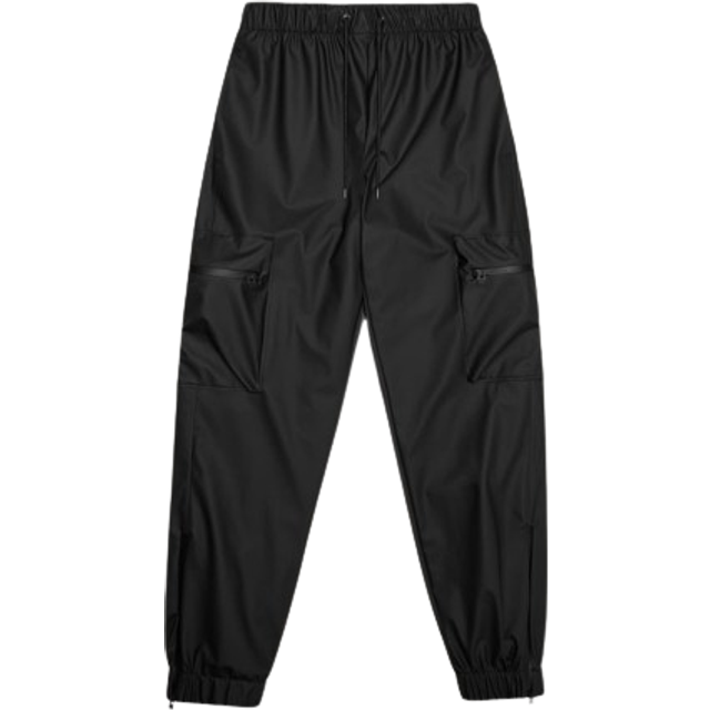 Rains Unisex Cargo Rain Pants Regular W3 Black, XL