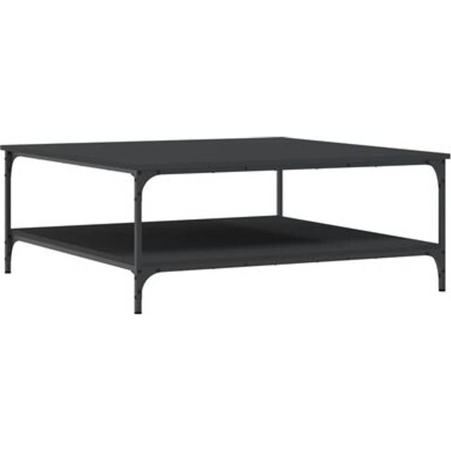 Soffbord svart 100x100x40 cm konstruerat trä