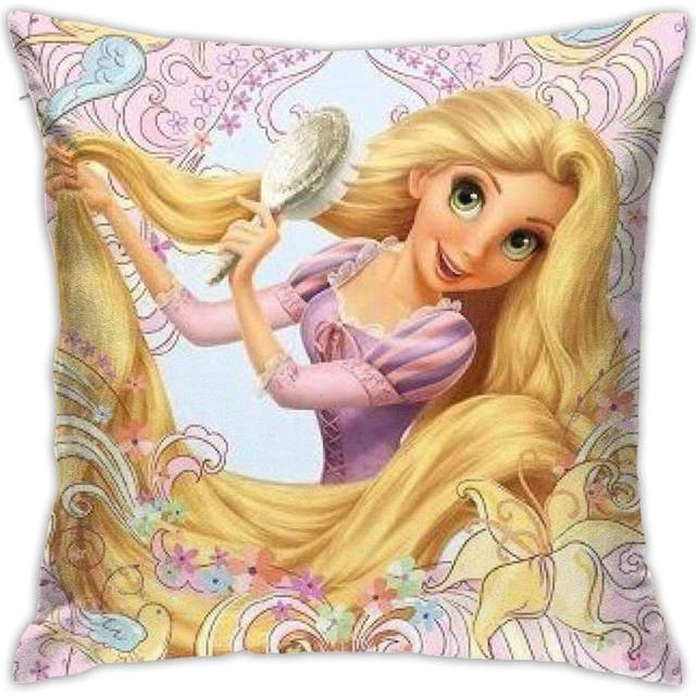 "Square Decorative Rapunzel is Bing Her Long Hair Throw Pillow Covers,pillowcase Cushion Cover for Home Office Sofa 18"" x 18"""