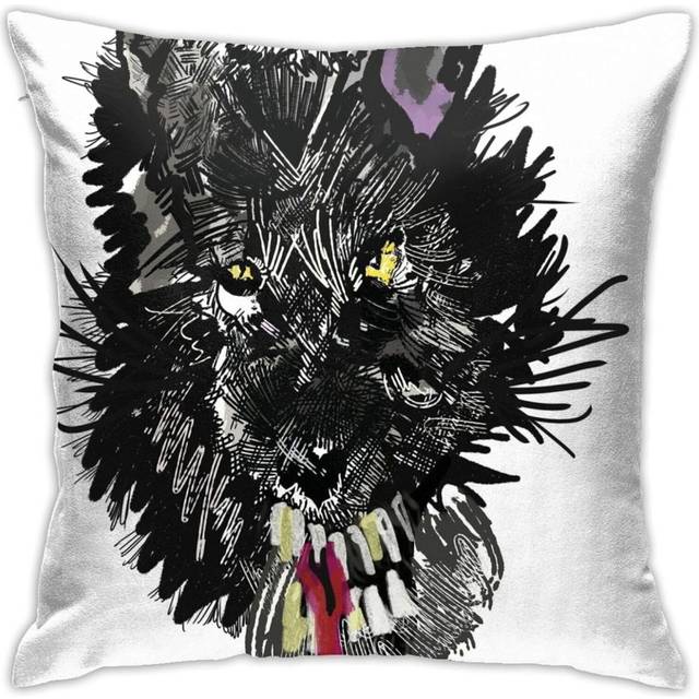 Wolfe Home Decorative Throw Pillow Covers Bed Sofa Couch Cushion Square Pillow Case 18x18 Inch