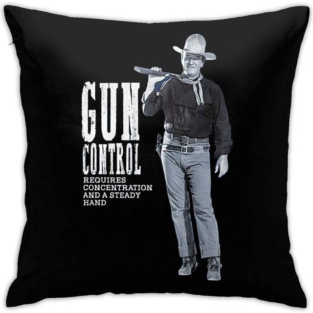 John Wayne Pattern Throw Pillow Covers Polyester Cushion Cover Cases Pillowcases Sofa Home Decor