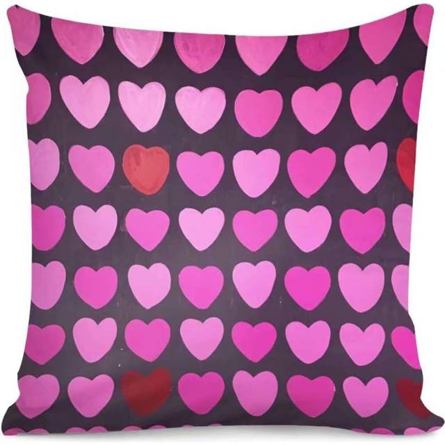 Heart Home DÃ©cor Custom Patterns Decorative Throw Pillow Covers with Soft Solid Cushion Covers 18 X 18 Inches for Couch Bedroom Car