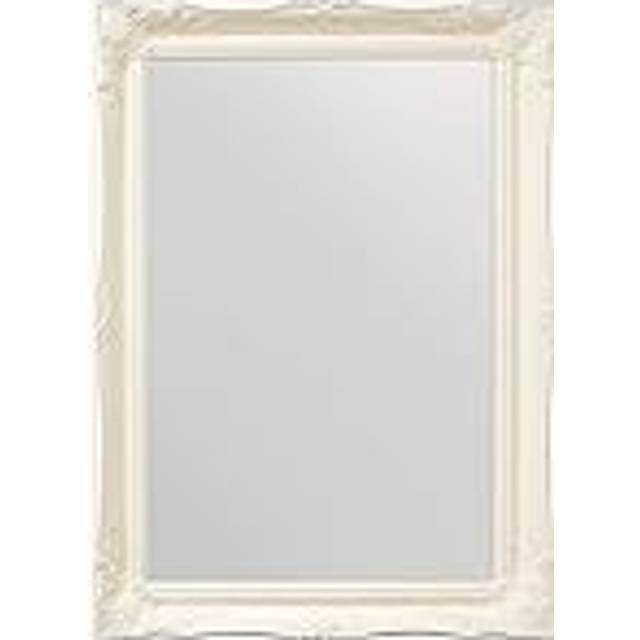 Mirror 3Ft X 2Ft2 91cm X 66cm Large White Ornate Antique Design Big Wall Bargain, 91 x 66