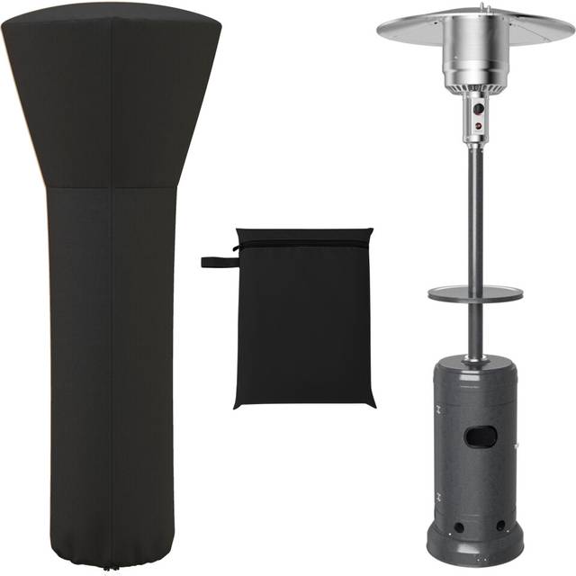 Patio Heater Cover W/ Zip & Storage Bag Snow-Resistant 220 x 86 x 48 CM