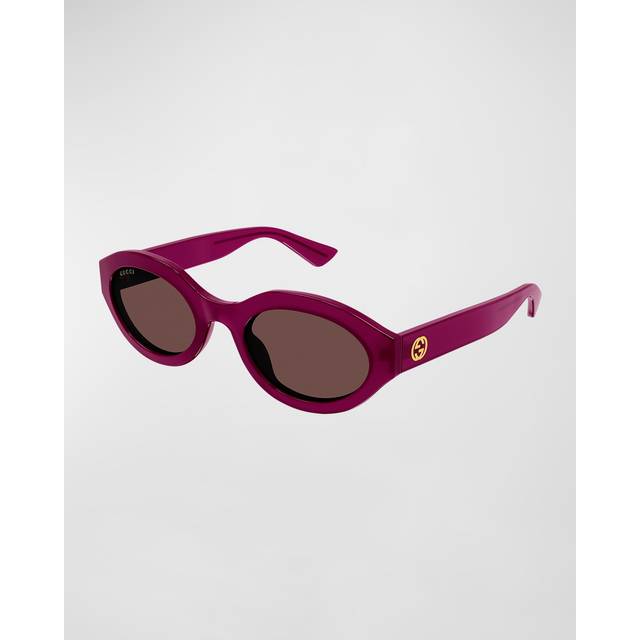 Gucci Woman GG1579S 004 Sunglasses Injected  Brown Geometric