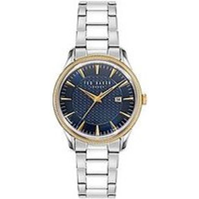 Ted Baker Leytonn Gold Tone & Blue Dial Watch BKPLTS4059I - Silver
