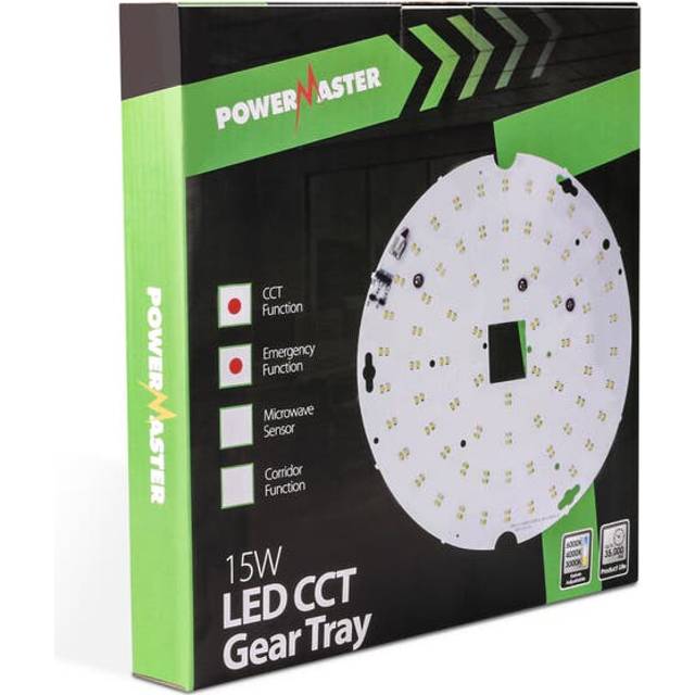 Powermaster 15w 2D LED Gear Tray CCT - Microwave Sensor