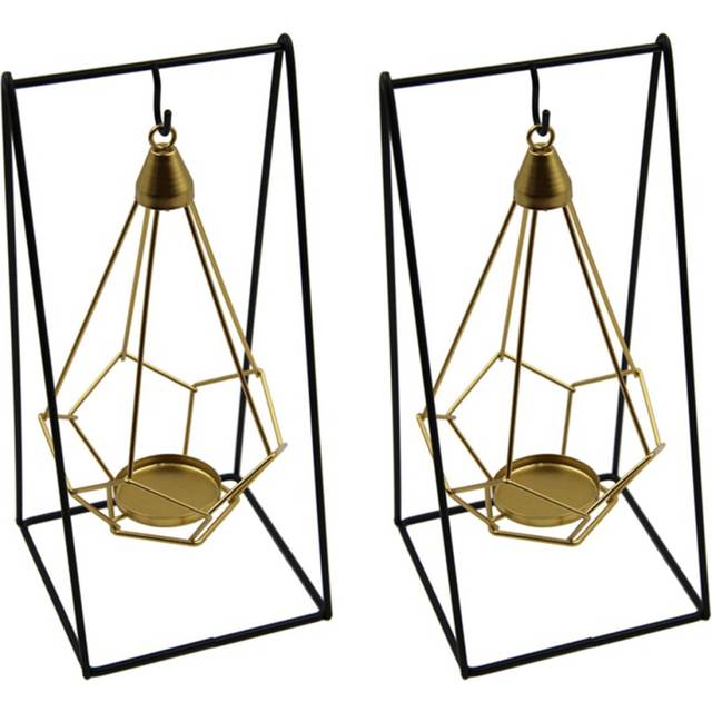 Iron Hanging Candle Holder,Hanging Geometric Candle Holder B