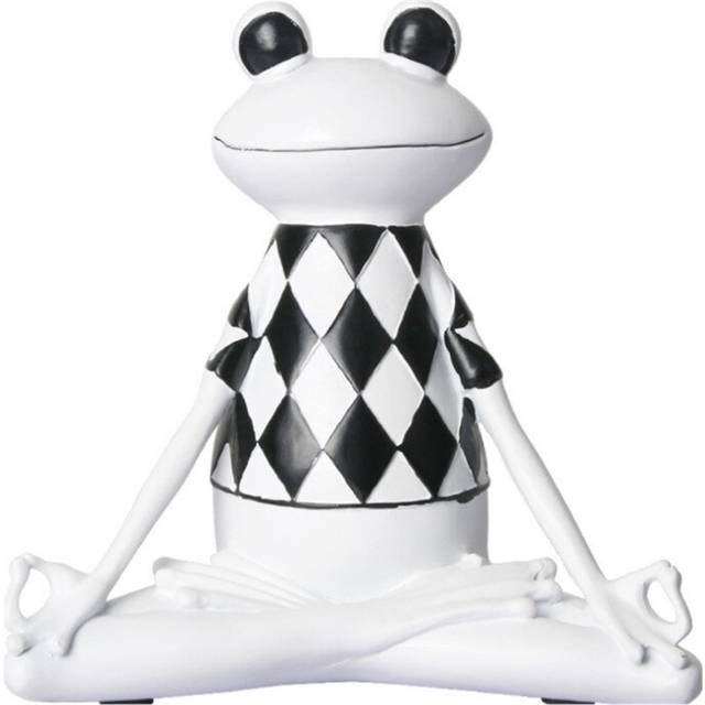 Creative Animal Decoration Yoga Frog Small Ornaments(Rhombus  )