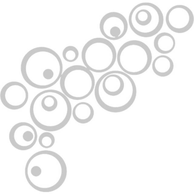 2 Sets 3D DIY Circles Decoration Mirror Wall Stickers for TV Background Home Decor Acrylic Decor Wall Art(Silver)