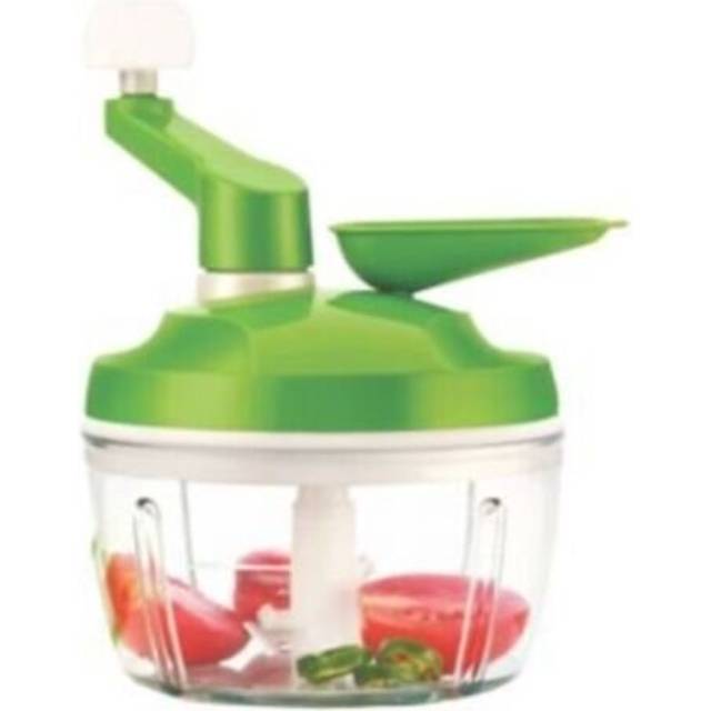 (Green) Chop & Churn Vegetable Fruit salad Chopper Onion