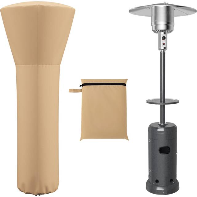 Patio Heater Cover W/ Zip & Storage Bag Snow-Resistant 220 x 86 x 48 CM