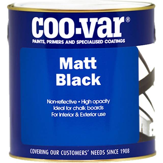 Coo-Var Water Based Matt Black - 1 Litre