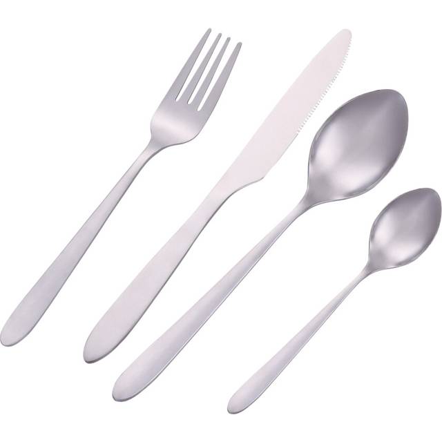 Royalford StainlessSteel Cutlery Set16Piece DishwasherSafe Matt Finish