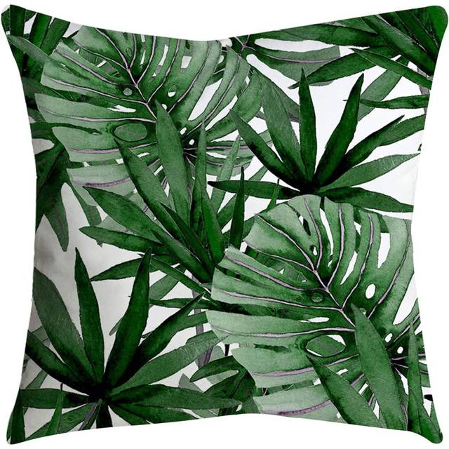 Green Plant Leaf Pillow Case Decorative Throw Pillow Covers Cover Pillow for Housewarming Gift Home Bedroom 13