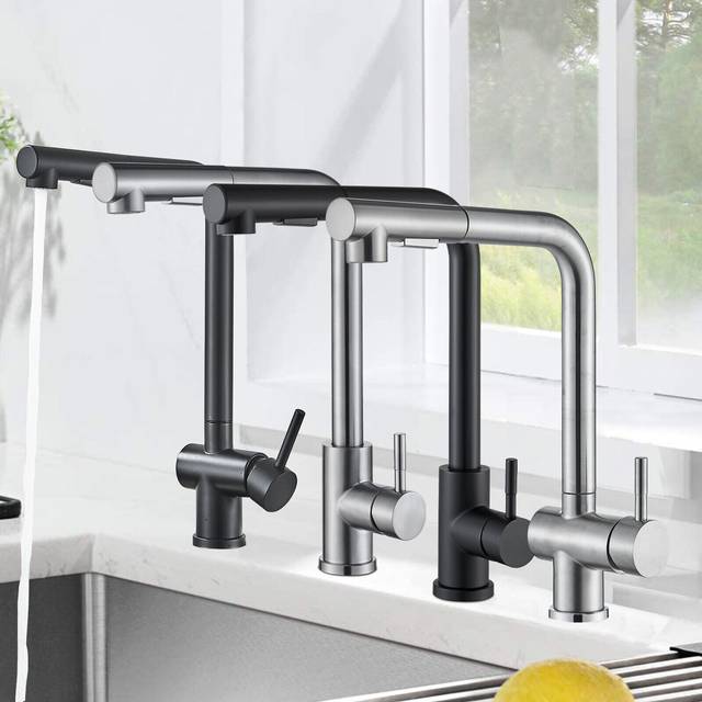 Smart touch sensor kitchen sink tap swivel pull out mixer touch control faucet