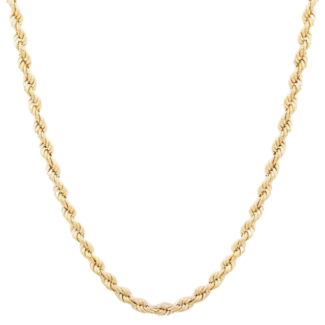 9ct Yellow Gold 18 Inch Rope Chain 1.12.0174