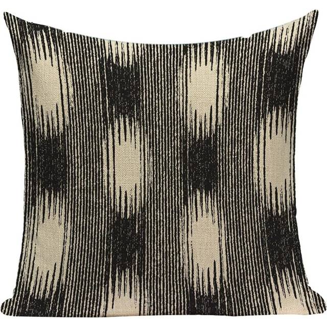 Cushion Covers Retro Lines 18X18 Inches Soft Throw Pillow Covers Square Pillow Cases for Sofa Bedroom 45*45cm #10
