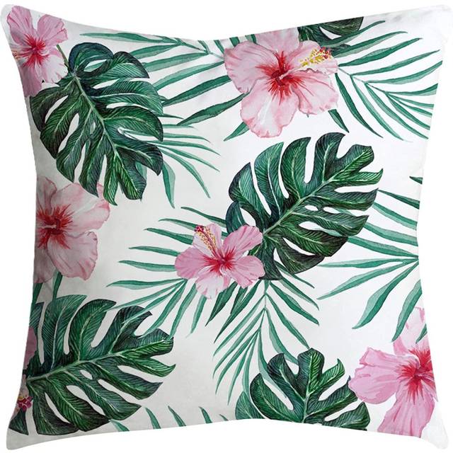 Green Plant Leaf Pillow Case Decorative Throw Pillow Covers Cover Pillow for Housewarming Gift Home Bedroom 10