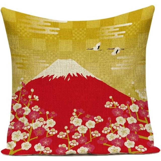 Home Decorative Retro,Tree Branches Square Cushion Covers, Soft Linen Throw Pillow Covers Pillowcases Sofa Car Bedroom,45*45cm,Linen,#4