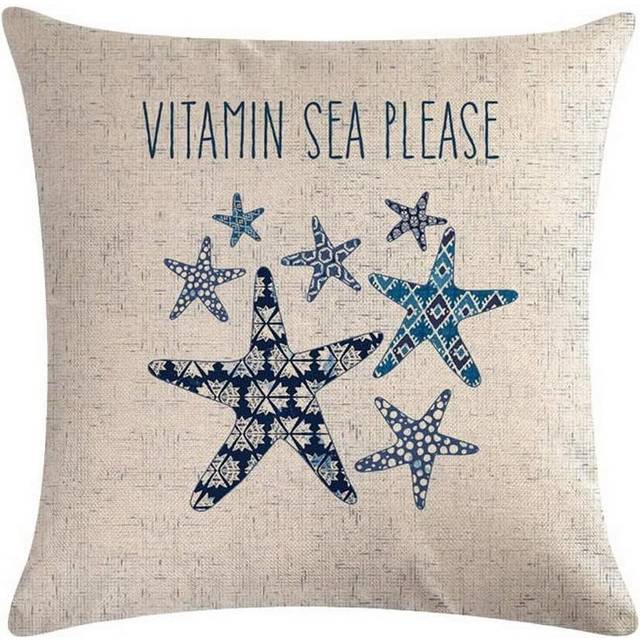 Linen Decorative Square Cushion Covers Pillow Cases Couch Sofa Bed Home Decor 18x18 Inch / 45x45 cm - Vitamin SEA Please