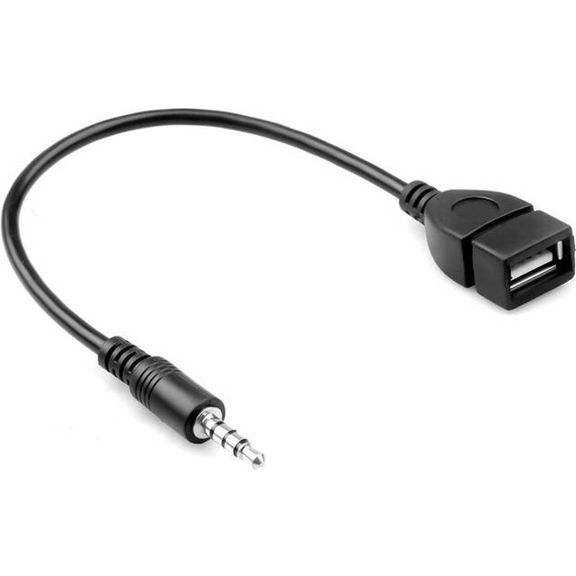 (Standard, 2) 3.5Mm Audio Aux Jack To Usb 2.0 Type Male Female Converter Adapter Cable For Car Mp3