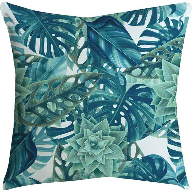 Green Plant Leaf Pillow Case Decorative Throw Pillow Covers Cover Pillow for Housewarming Gift Home Bedroom 12