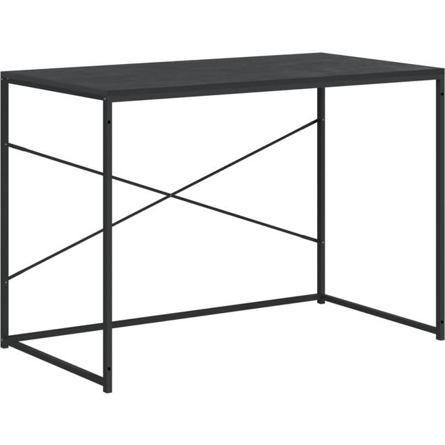 Datorbord svart 110x60x70 cm spånskiva