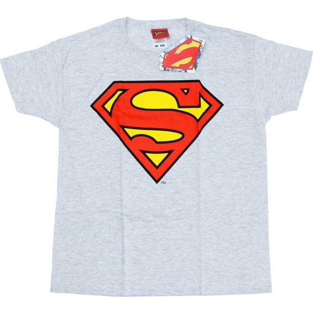 DC Comics Herr Superman Logo T-shirt XL grå