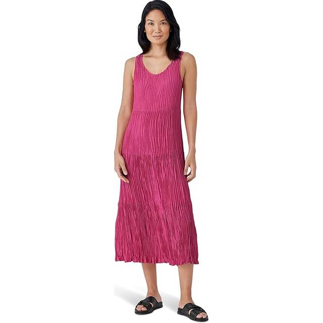 EILEEN FISHER Tiered Silk Maxi Dress