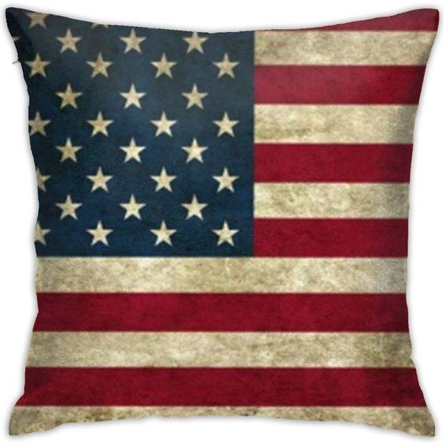 "American Flag Pattern Daily Decorations Sofa Throw Pillow Case Cushion Covers for Home Decor 18""x 18"""