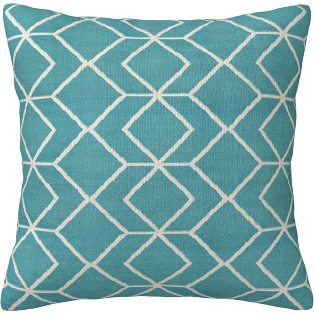 Blue Lattice Pillow Case Covers Print Decorative Throw Pillow Covers For Room Sofa cmxcm