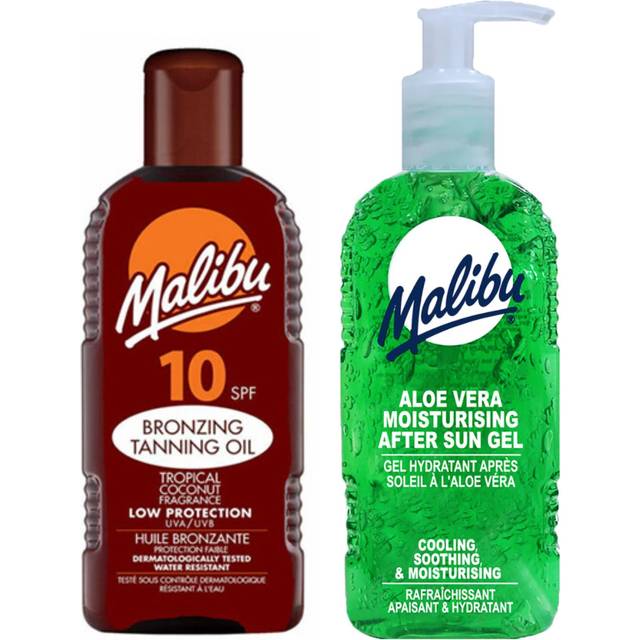 Malibu Sun Oil SPF10 200ml + Gel after tanning 200ml